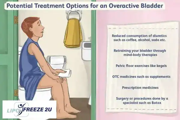 image of woman on toilet because of an overactive bladder Wallingford